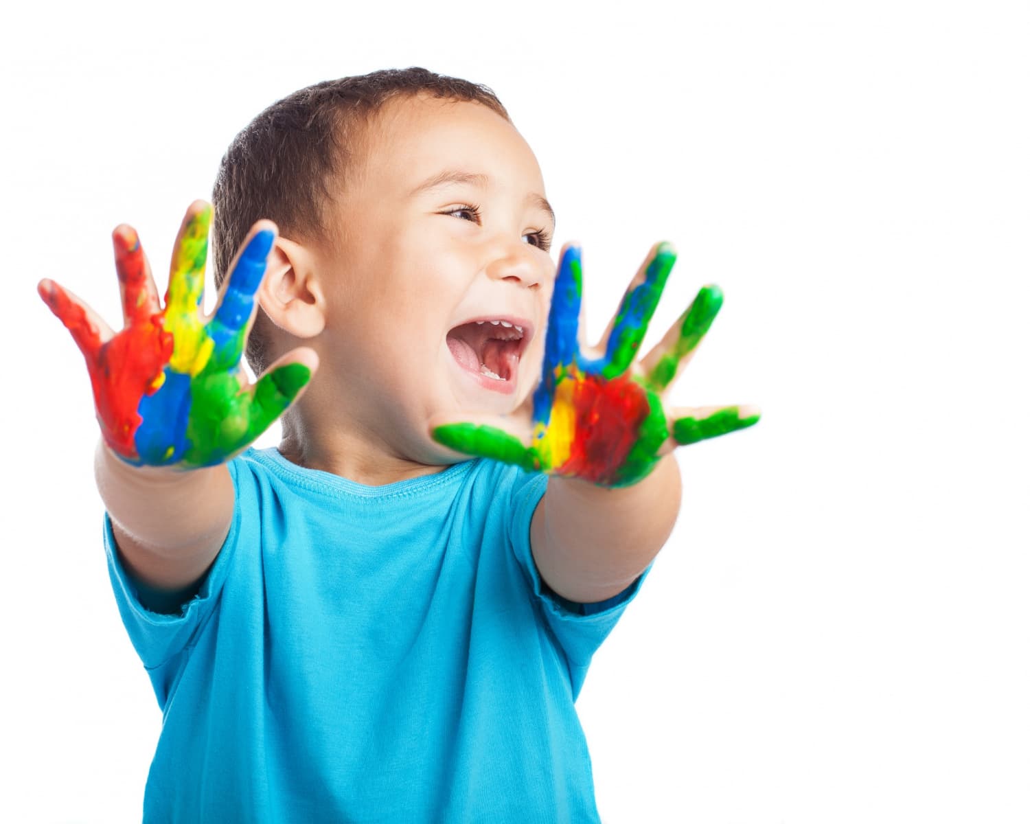 Cores do autismo: azul, vermelho, amarelo e verde